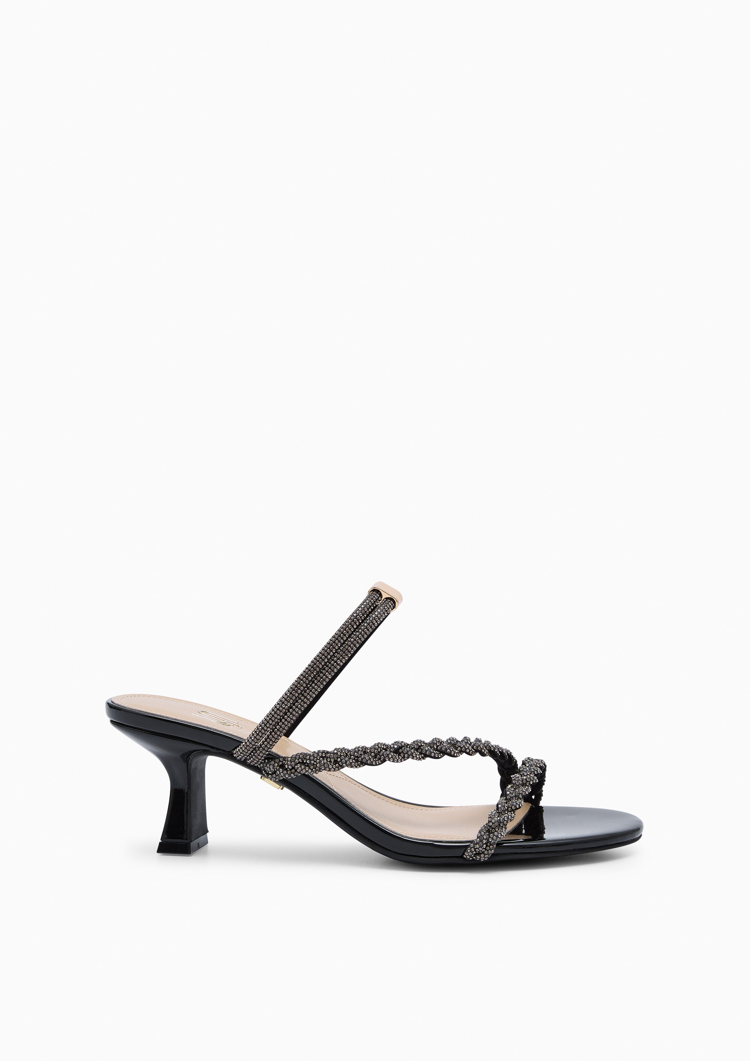 Promise Tiny Infinite Flats And Sandals - Black