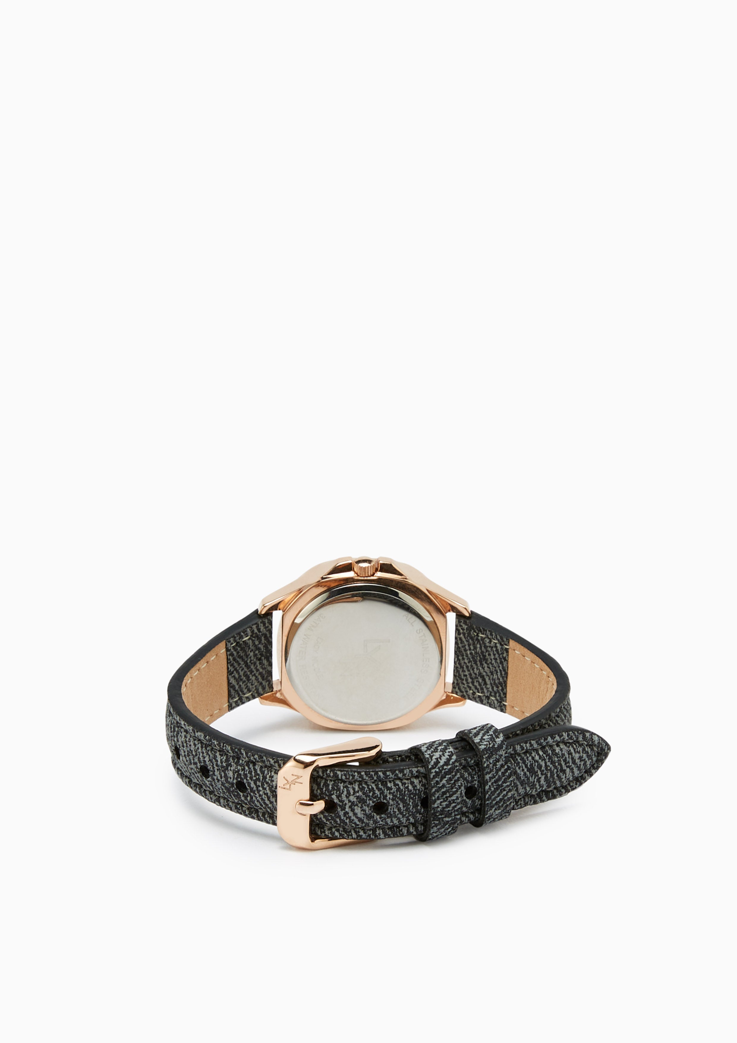 Lady Nicole Denim Watch - Black