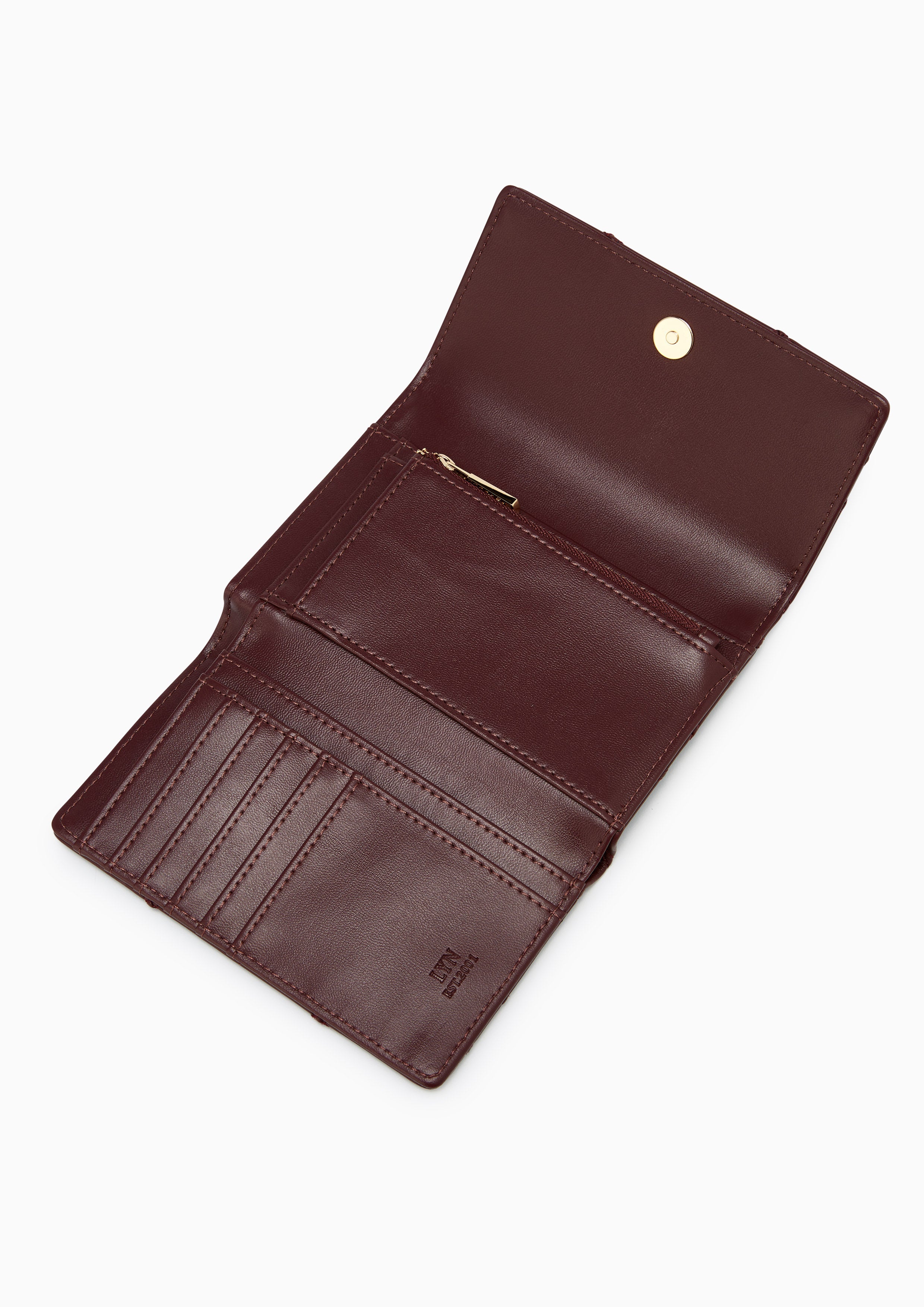 Jaylen Short Wallet - Dark Red