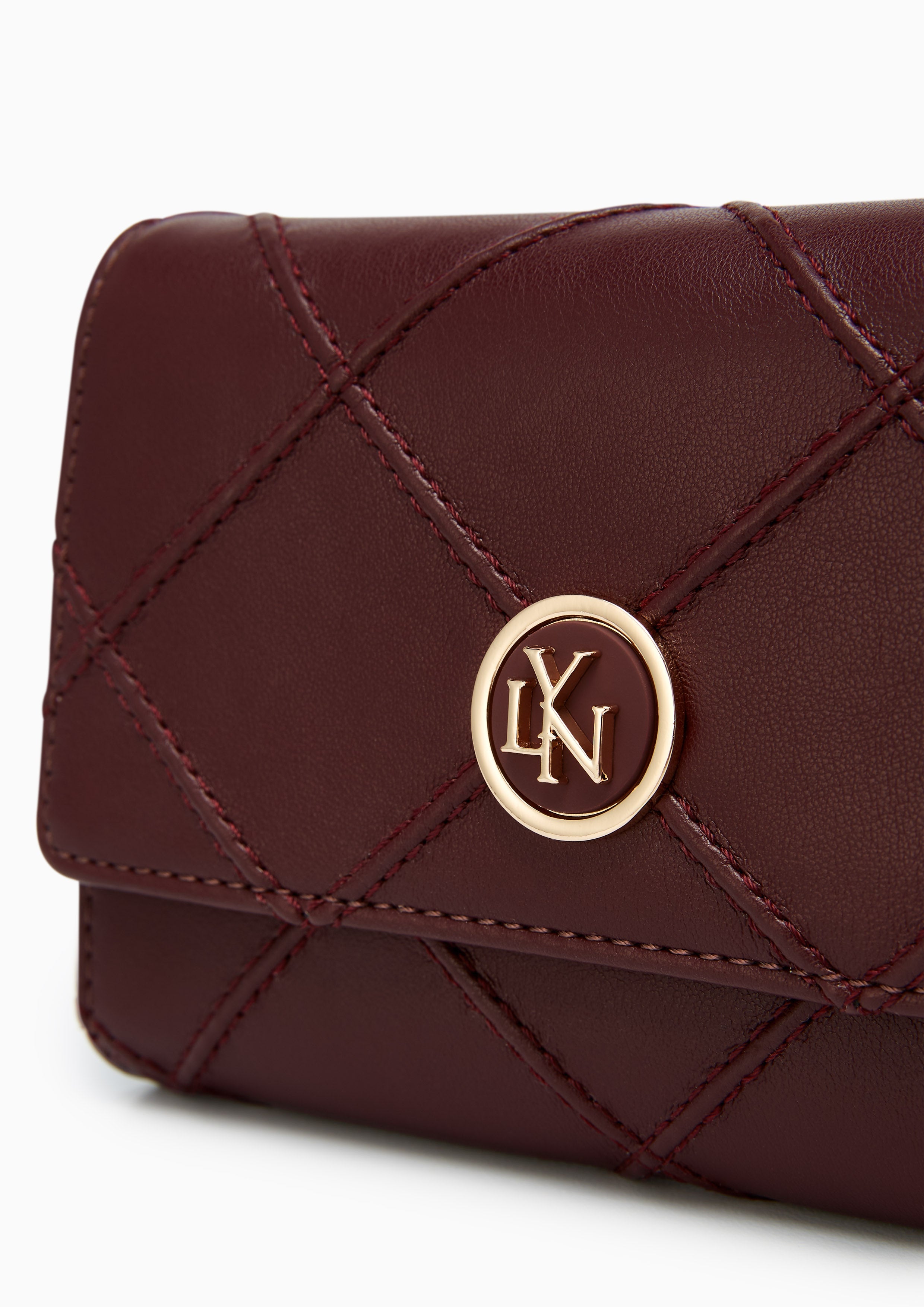 Jaylen Short Wallet - Dark Red