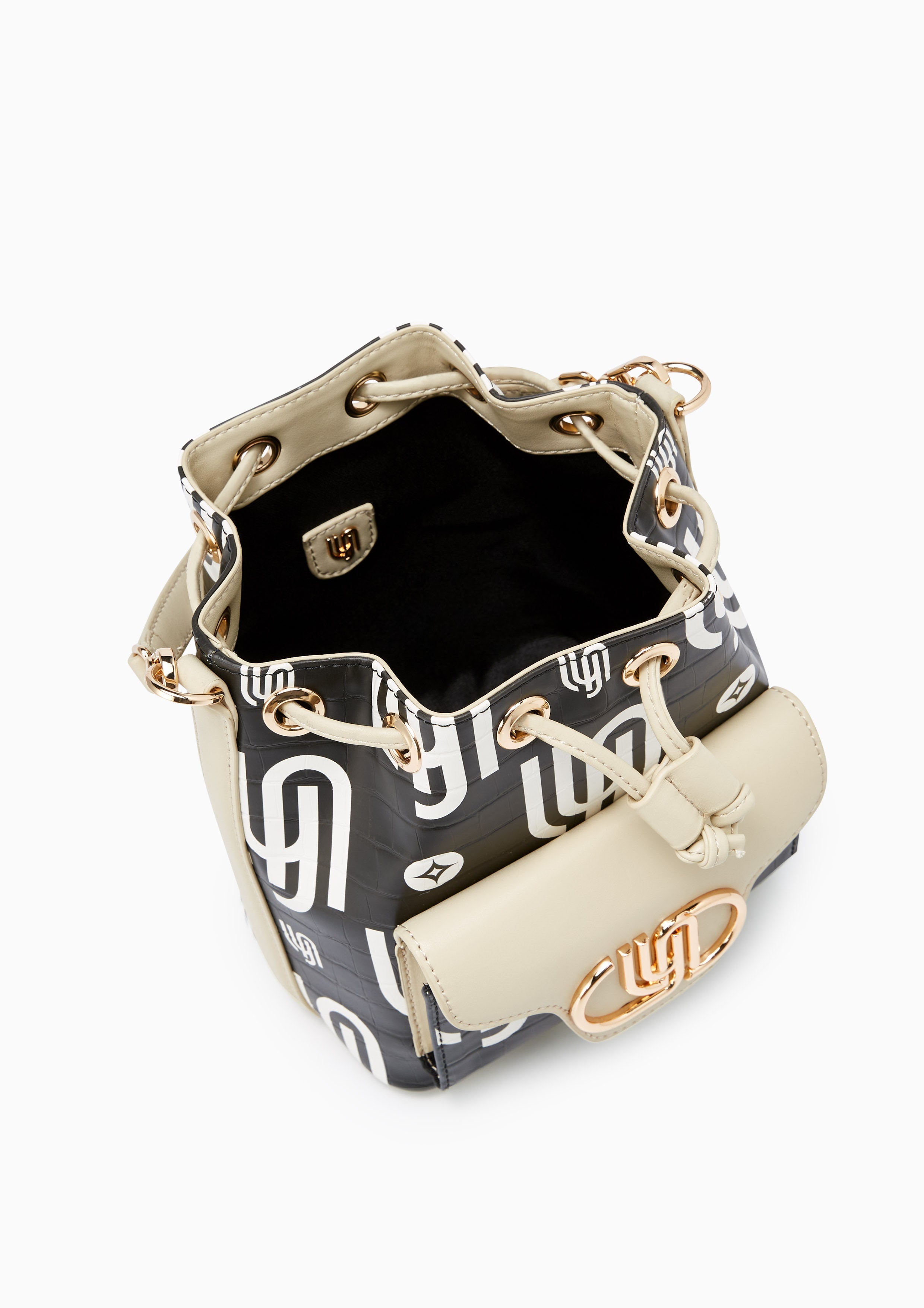 Fray Infinite  Bucket Bag - Printed Black