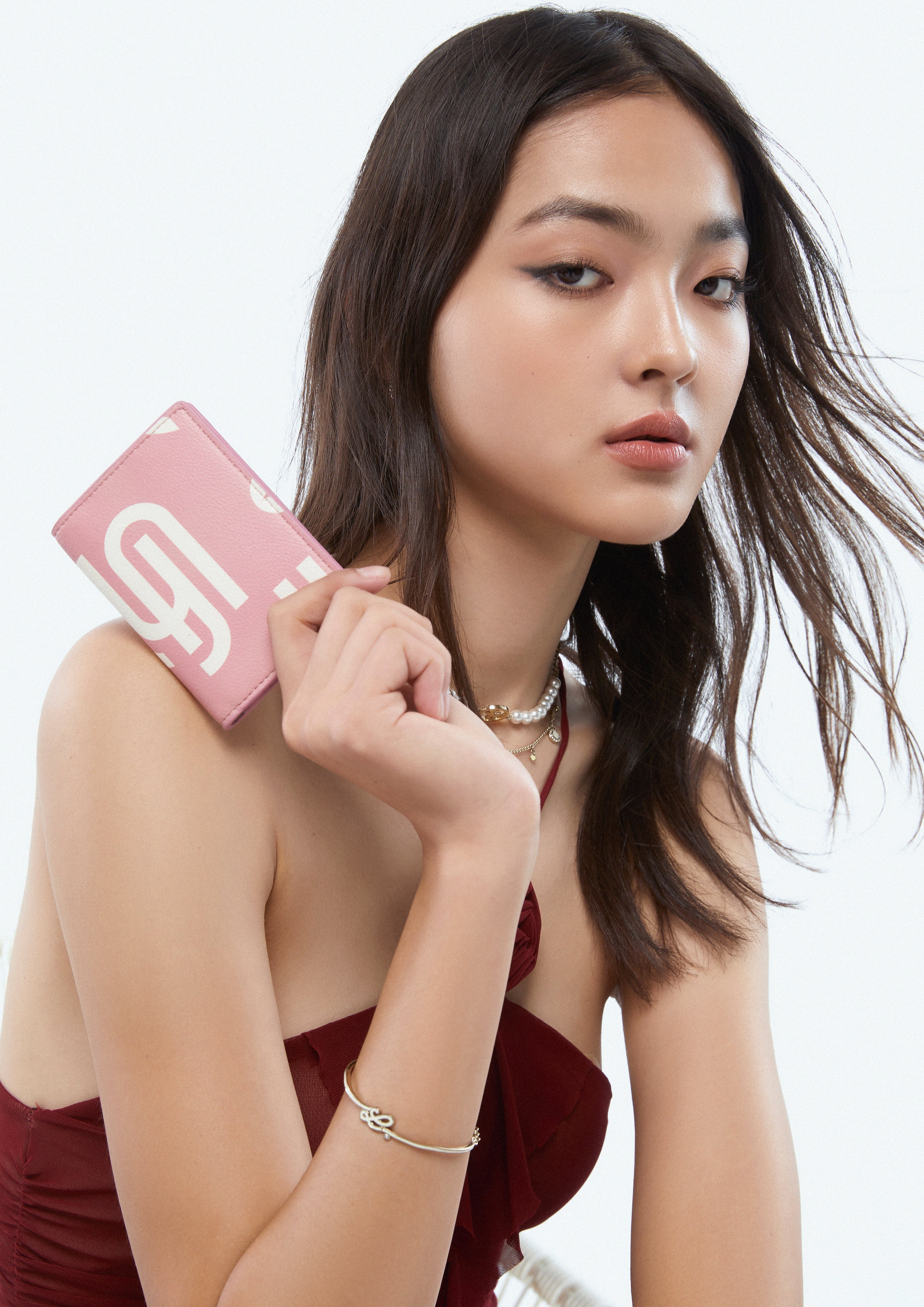 Neola Infinite Card Holder Wallet - Printed Pink