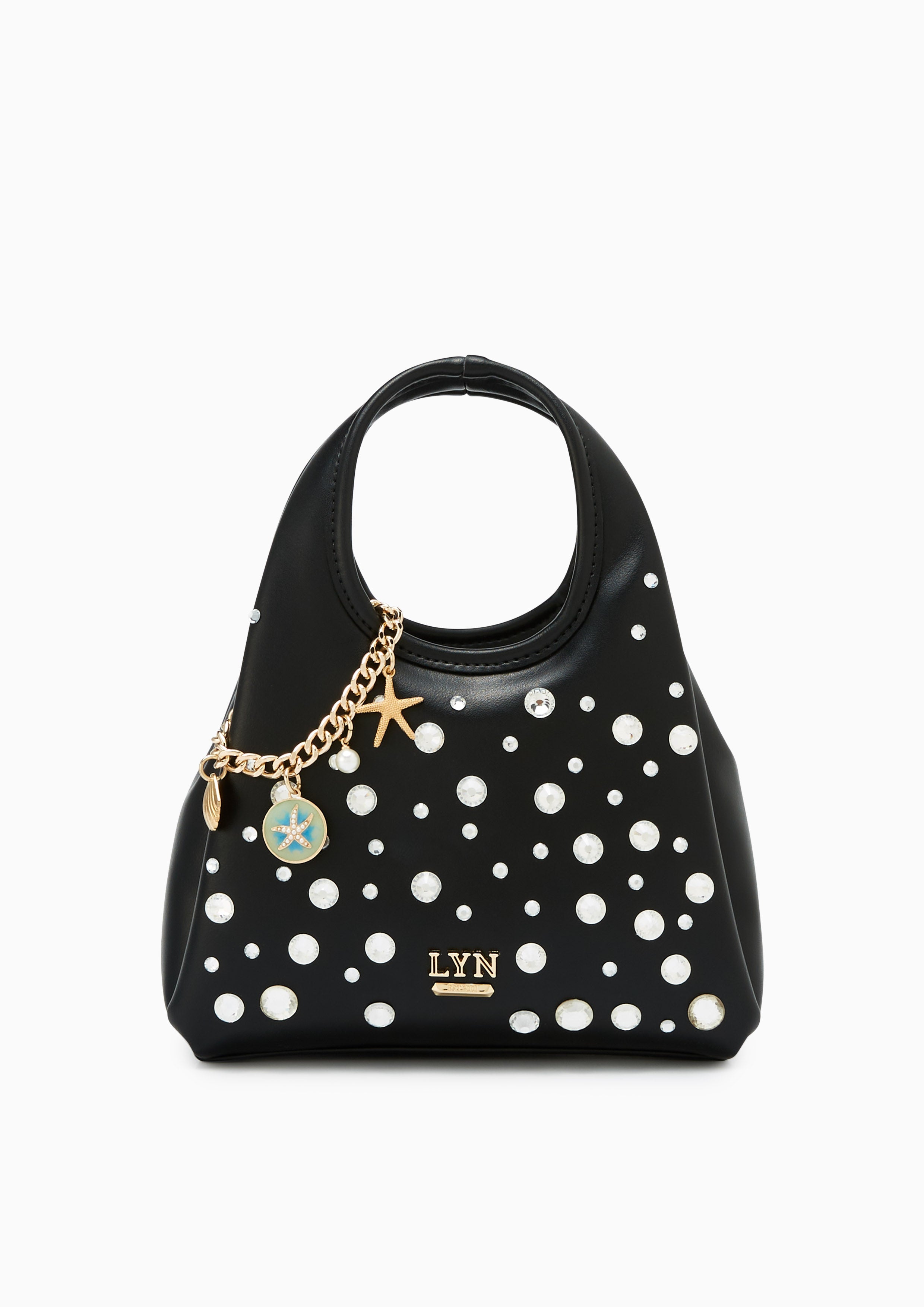 Moana Sea Crystal Shoulder Bag - Black