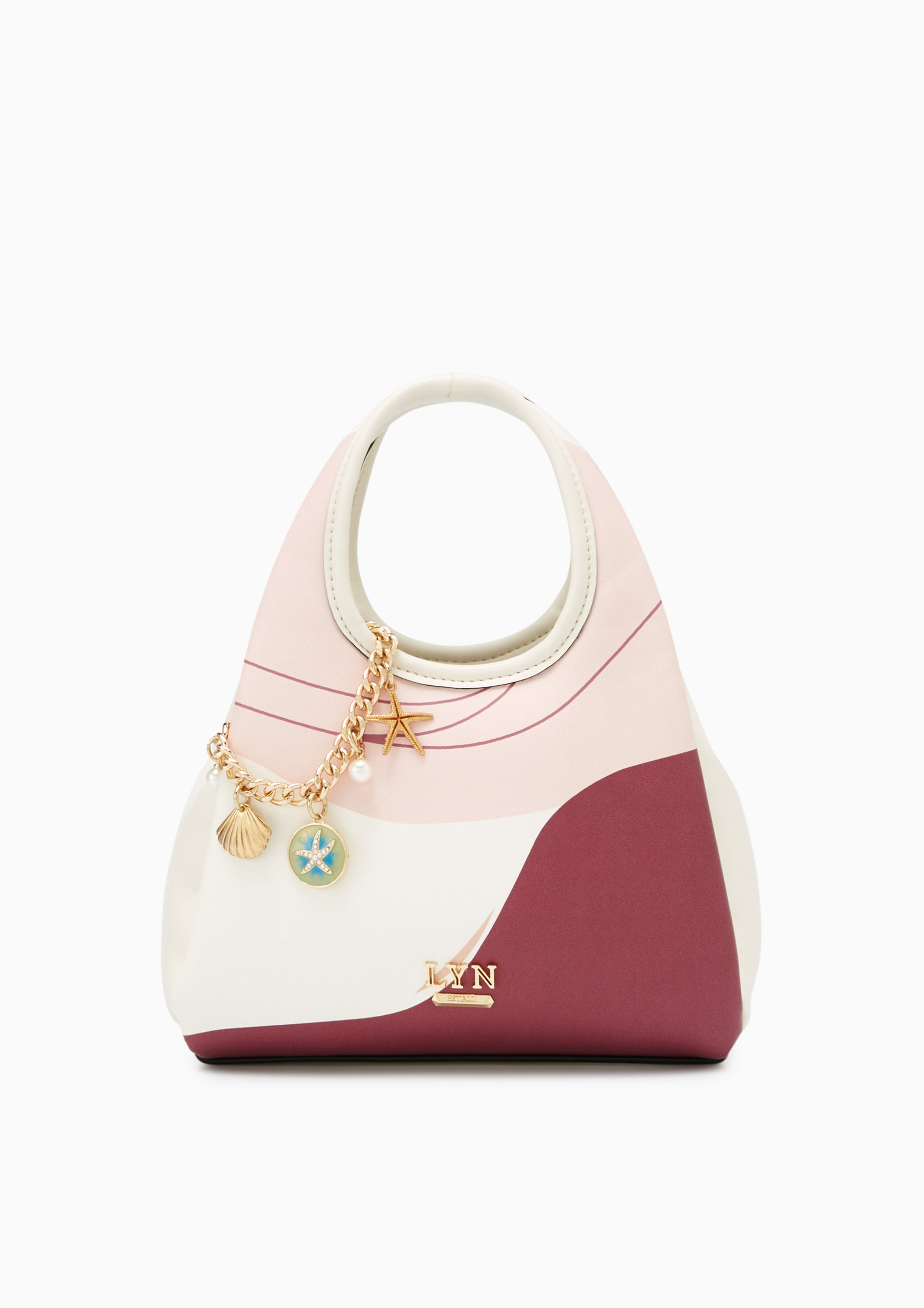 Moana Sea Print Shoulder Bag - Printed Pink