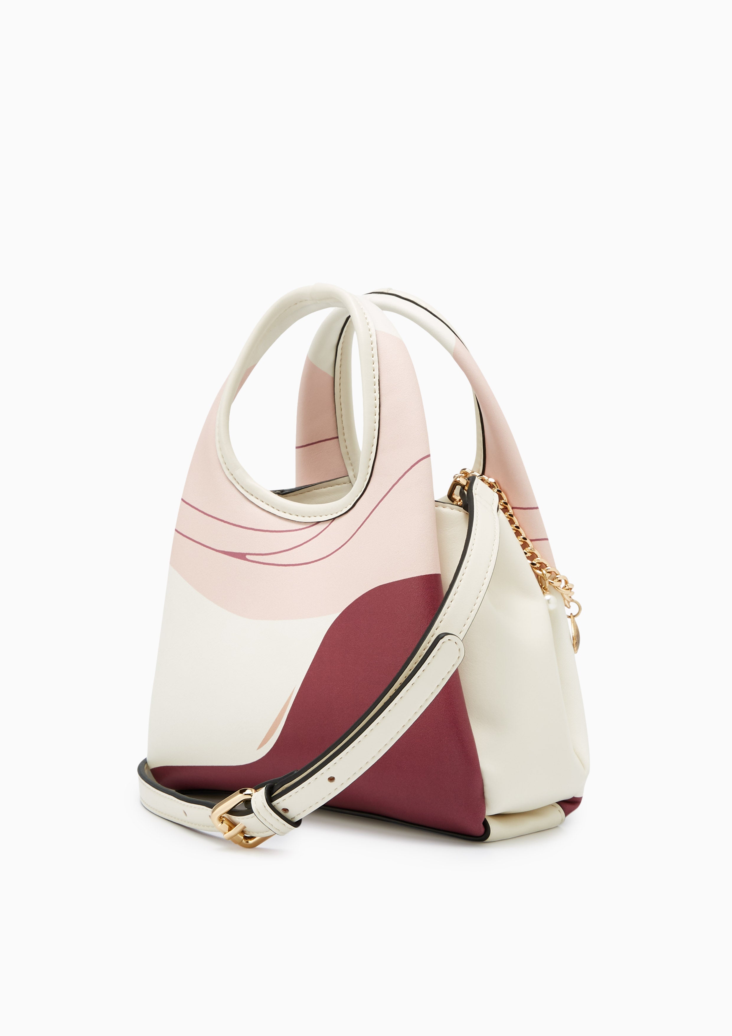 Moana Sea Print Shoulder Bag - Printed Pink