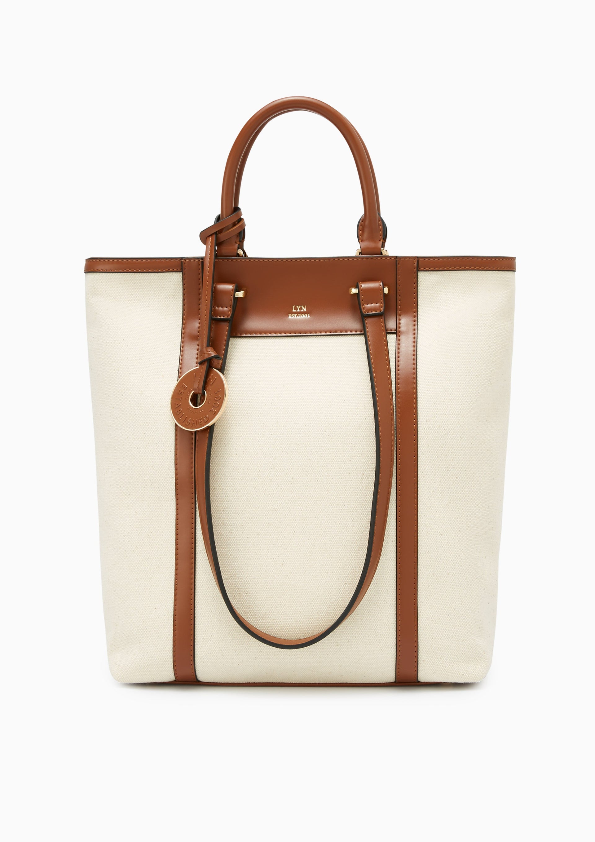 Maya L Tote Bag Light Beige