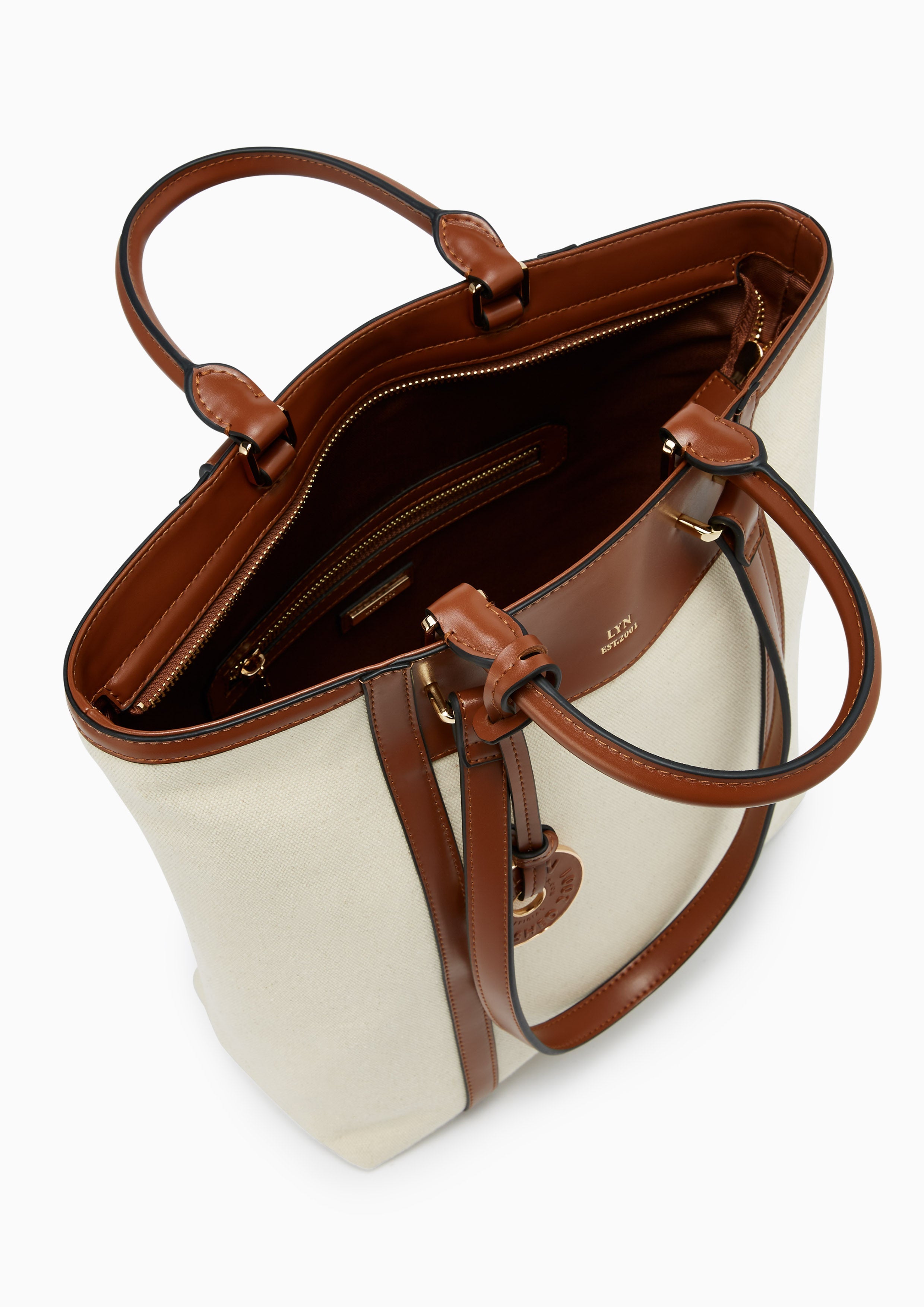 Maya L Tote Bag - Light Beige