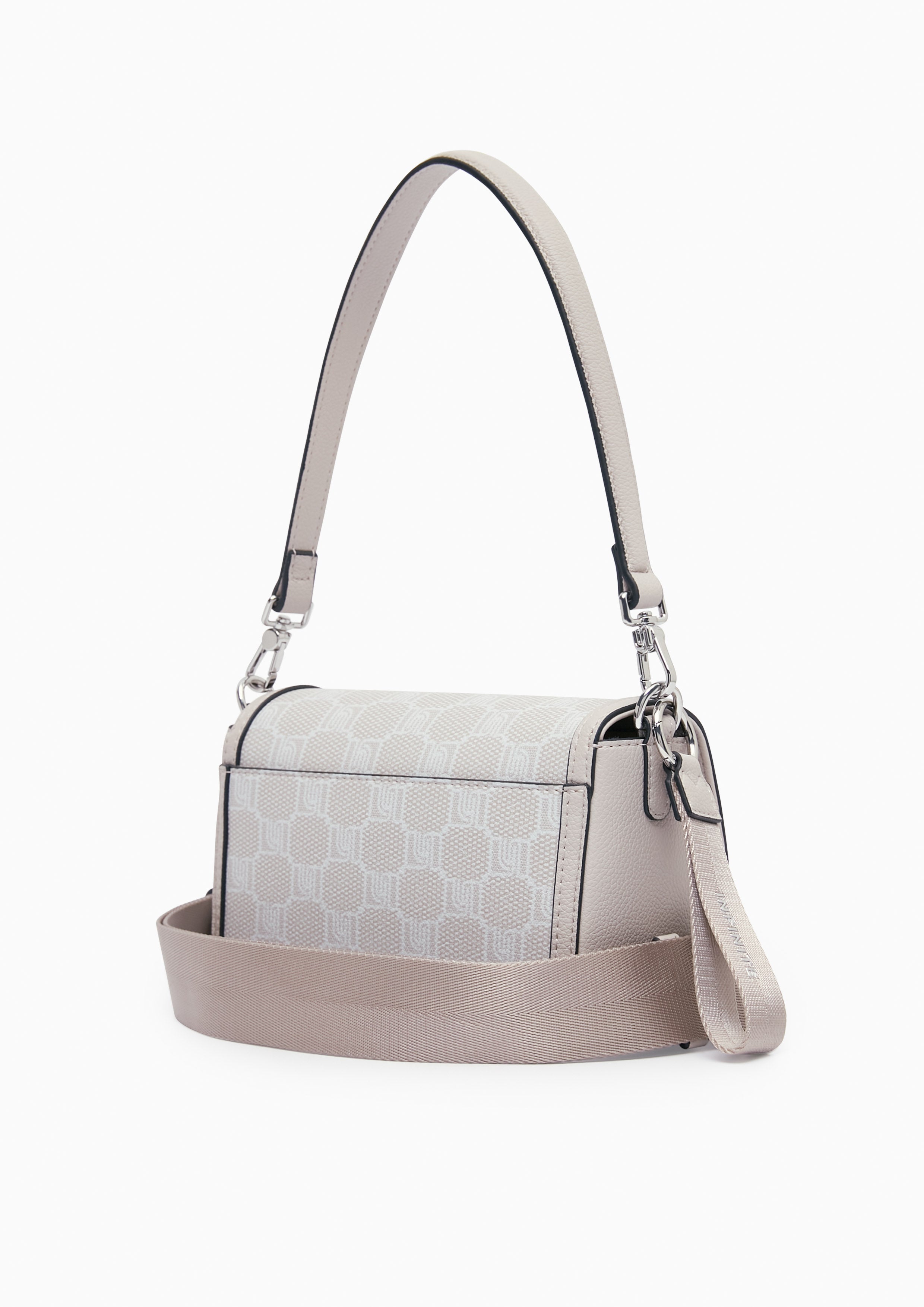 Davin Infinite Flap Shoulder Bag - Off-White