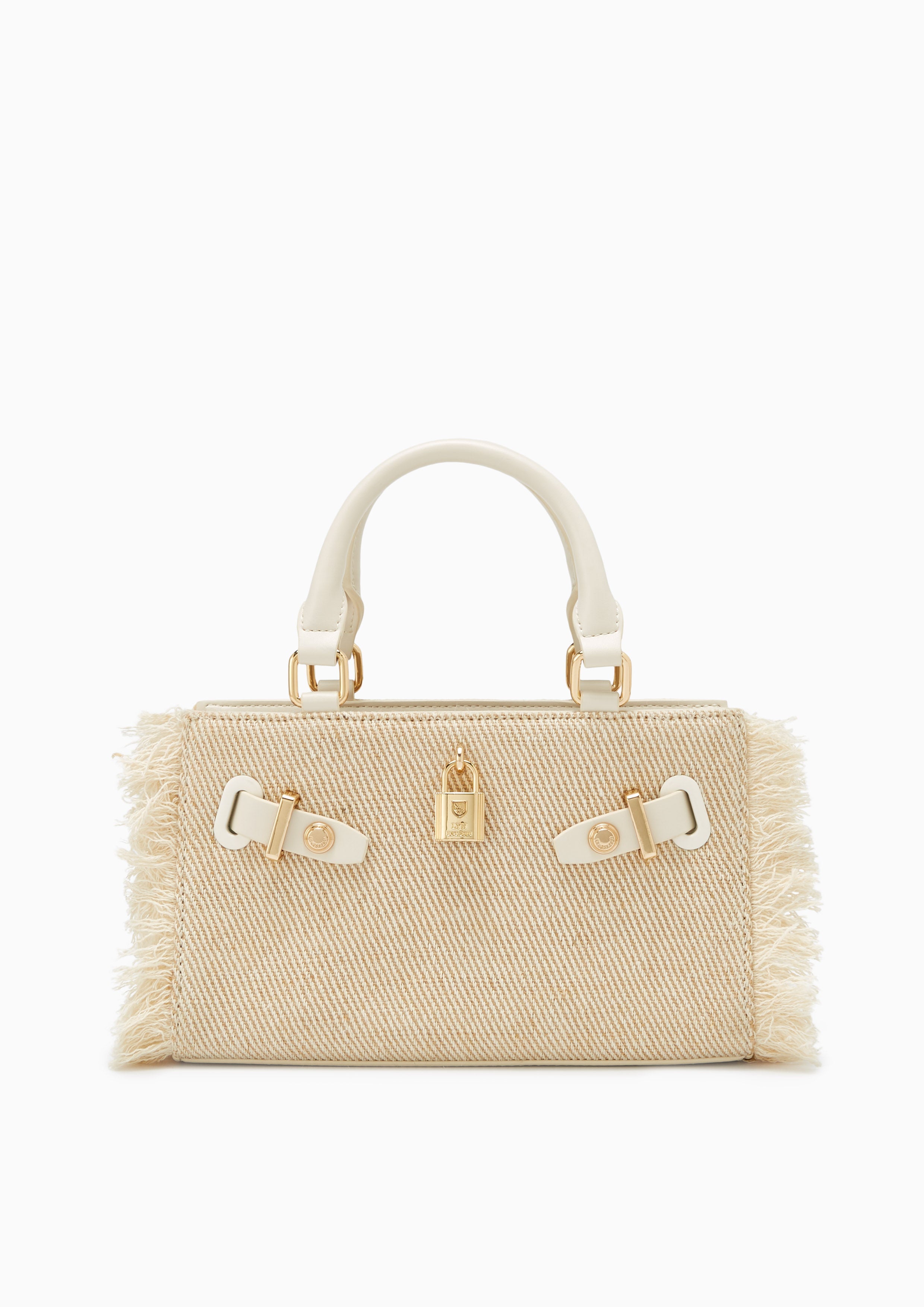 Raff Raw Top Handle S Handbag - Ivory